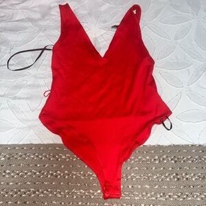 V neck body suit tank top